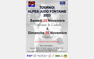 Tournoi Open Master d'Alpes JUDO FONTAINE 2023