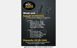 Résultats du week-end du 27 et 28 septembre