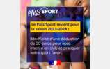 Le Pass'Sport reconduit pour la saison 2023-2024